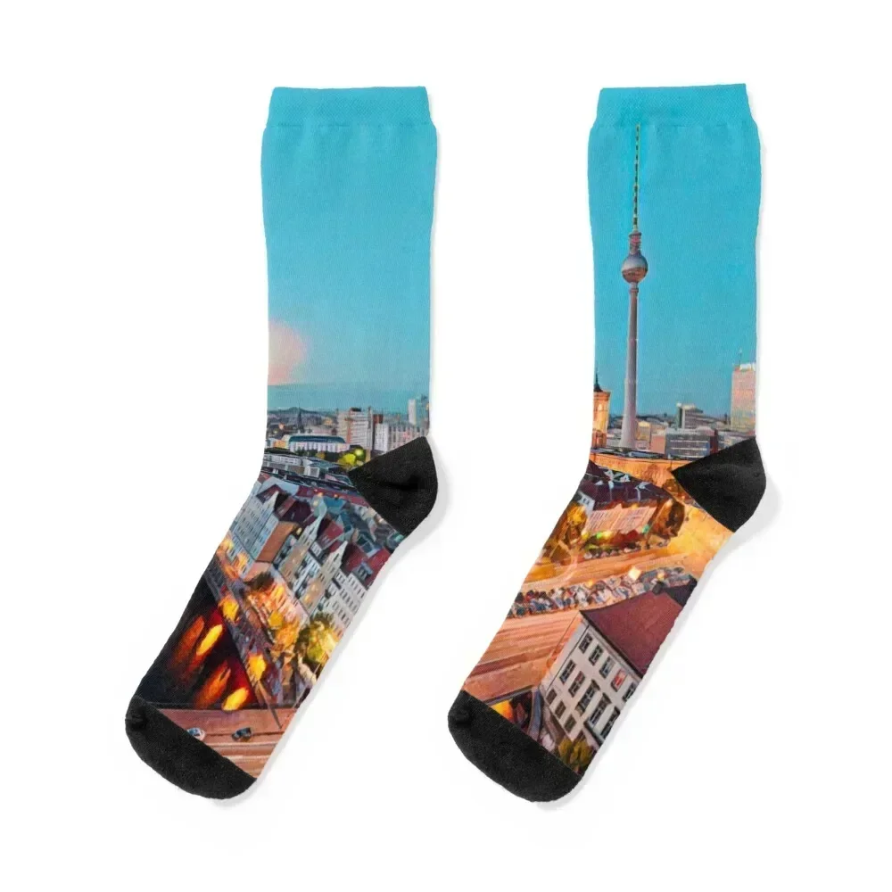 Berlin Socks halloween christmas stocking Heating sock Socks Female Men's