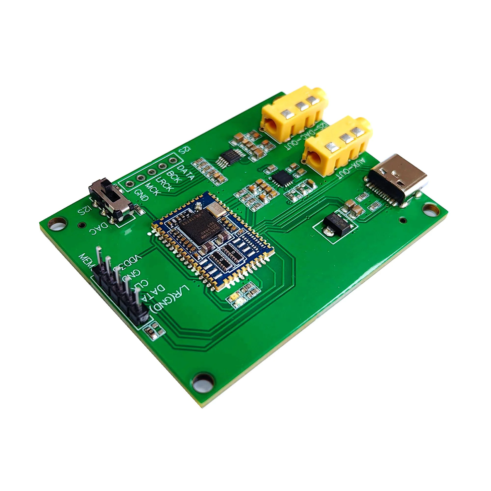 

PDM MEMS Digital MIC Microphone Head Decoding Silicon Wheat to I2S PCM Analog Output DAC Module