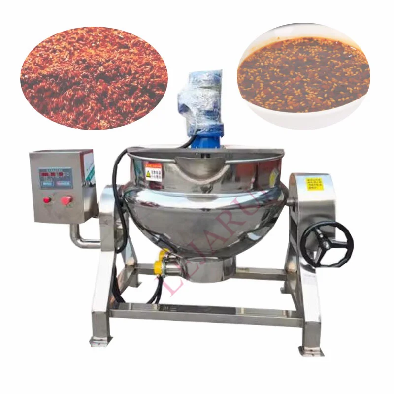 

Big Volume Electric Heated 300L Fruit Sauce Making Machine Tomato Sauce Cooking Pot Tilting Jacketed Kettle Mixing Cooker