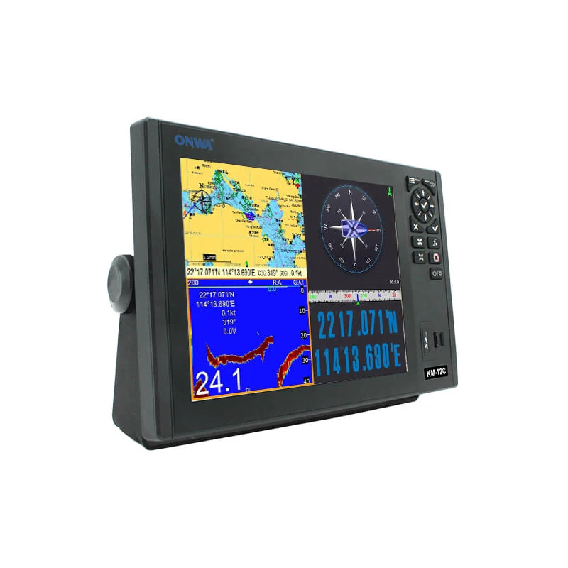 

KM-12C (New) 12-inch GPS Chart Plotter With GPS Fish Finder/GPS Depth Sounder / Echo Sounder (supports Expanded Features)