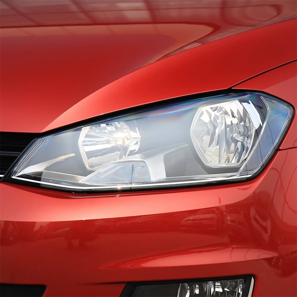 For Volkswagen VW Golf 7 2014 2015 2016 2017 Articles Cars Polycarbonate High Gloss Fully Transparent Headlights Lights Glass