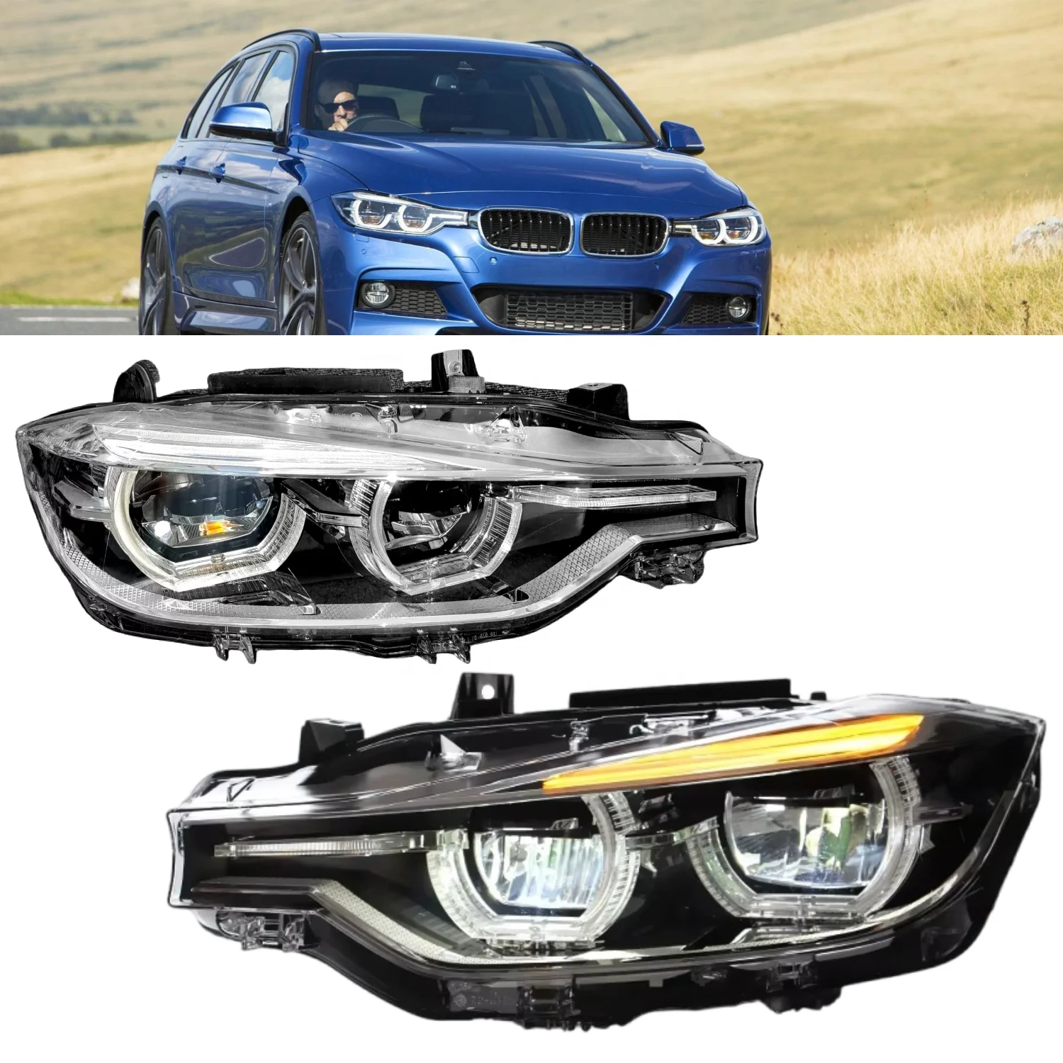 F30 F31 F35 2015-2018 LED Headlight Assembly OEM Front Auto Lamp Replacement Parts