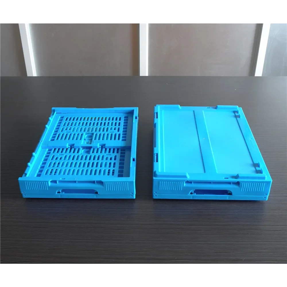 Складная пластиковая корзина для белья с петлевой крышкой, корзина для сбора овощей, ящик для рыбы, ящик для хранения для домашней организации