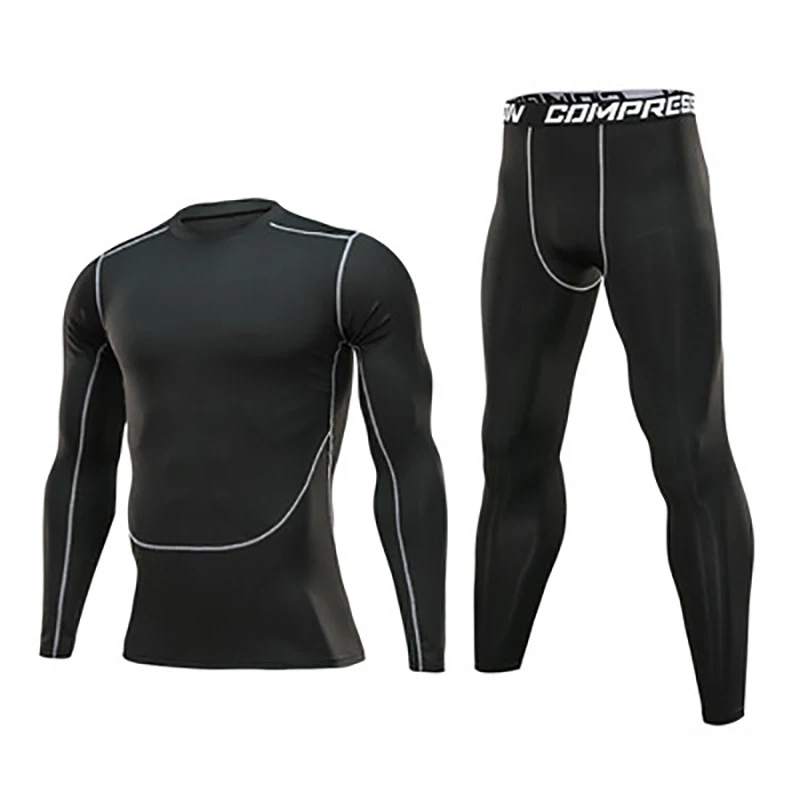 Winter Thermal Underwear Men Compression Long Johns Fitness Thermo Clothing Thermal Tights Set for Men Warm Inner Wear Clothes