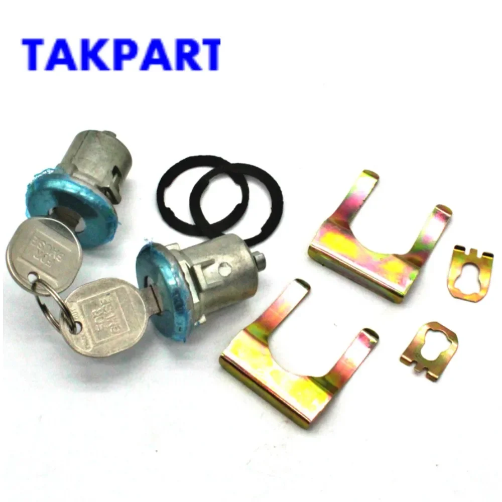 TAKPART Door Lock Cylinder Set with 2 Keys for Chevrolet GMC Buick Cadillac Oldsmobile Pontiac