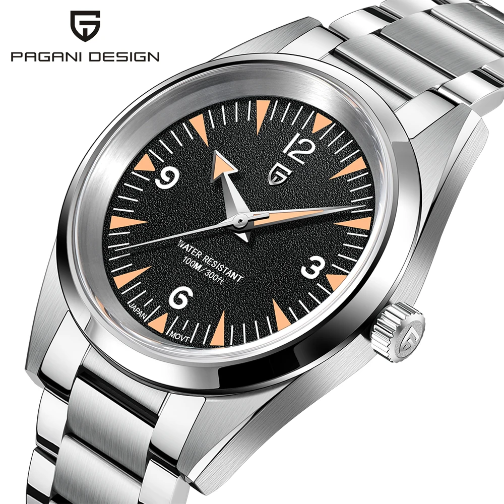 PAGANI DESIGN VH31 Casual Men's Quartz Sapphire Stainless Steel 10bar Luminous C3 thumbnail 4