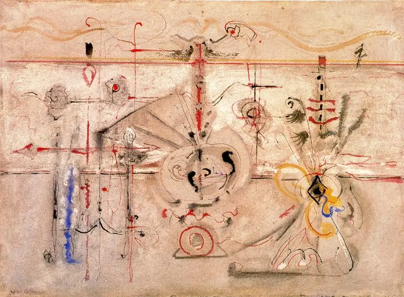 100% handmade high quality Abstract Oil Painting Reproduction on Linen Canvas,Archaic Idol by Mark Rothko