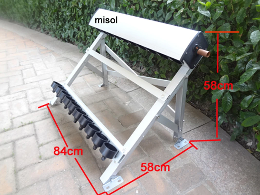 MISOL / 10 ewakuowane rury, kolektor słoneczny słonecznego podgrzewacz ciepłej wody, lampy elektronowe, nowy