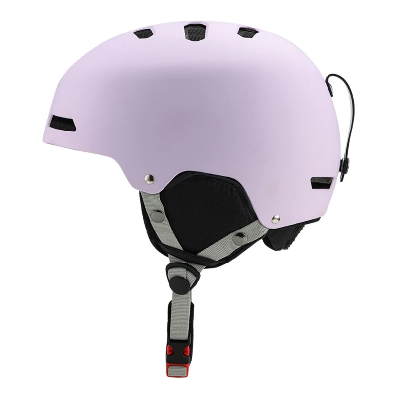 Thermal Ski Helmet with Ear Warmer Snowboard Headgear for Men Women Cycling