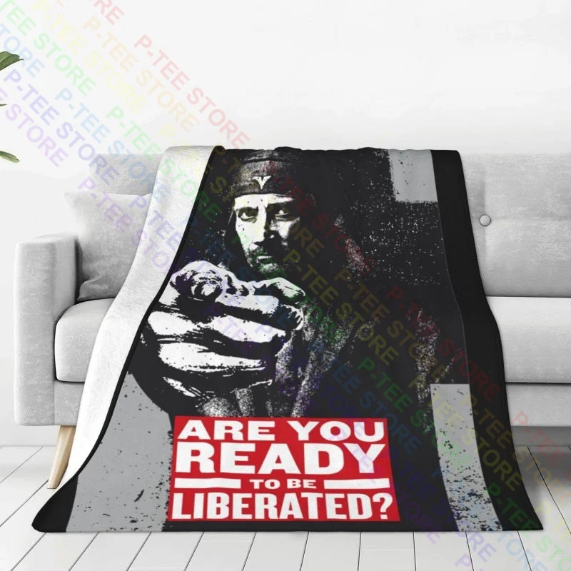 Laibach Liberated Laibach Art Laibach Nsk Liberation Day Blanket Shaggy Super Soft Faux Fur Throw