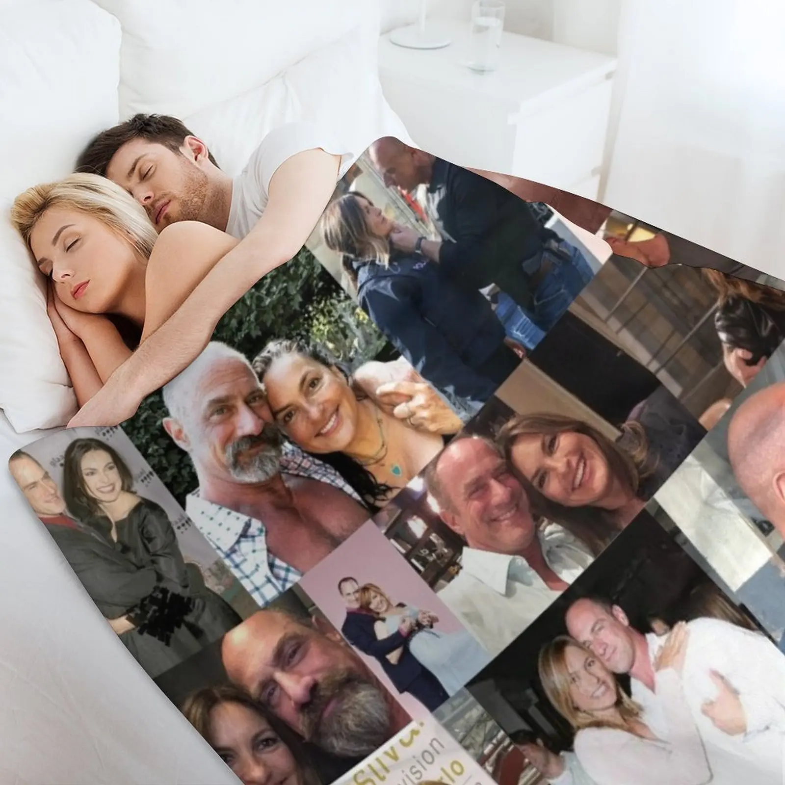 كريس ميلوني وماريسكا هارجيتاي رمي بطانية لينة أفخم منقوشة أريكة سياحية بطانيات الشتاء الدافئة