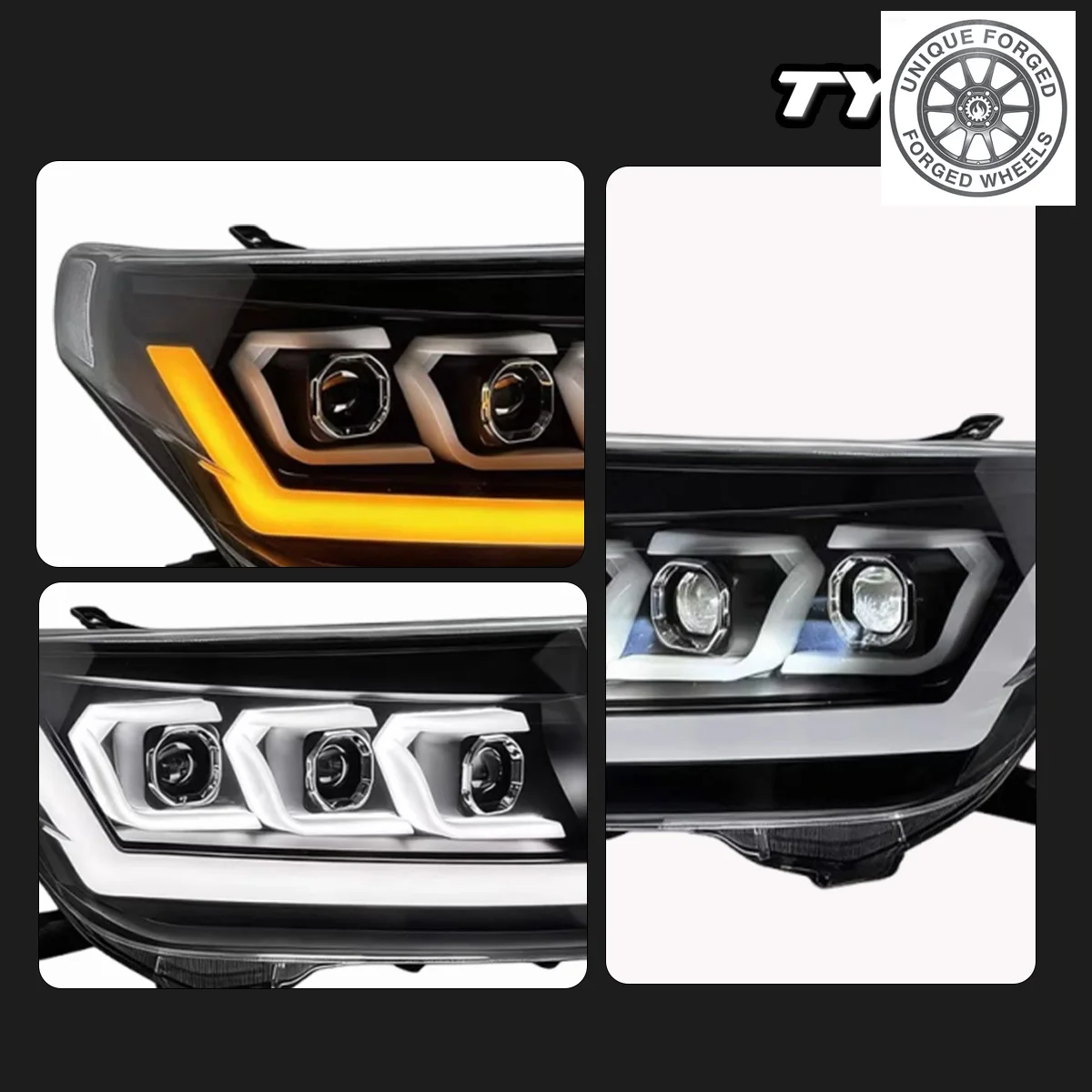 

BC Car For Land Cruiser 2007-2015 Headlight Upgrade Modified to New DRL Dynamic Turn Signal LED Headlight Auto