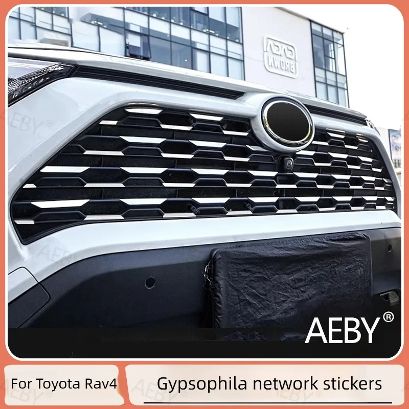 

For Toyota Rav4 2020-2025 Starry sky grille decorates front bumper,grille decoration,Decorative strips on front face,accessories