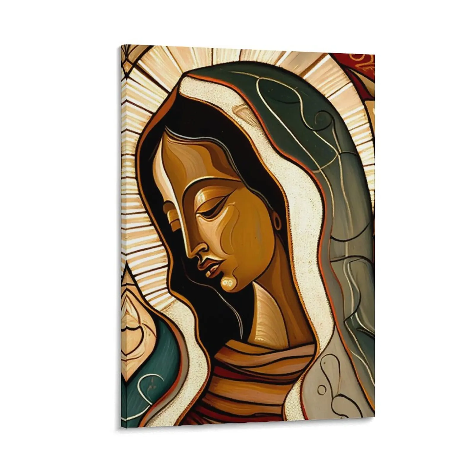 

Portrait of virgin Mary, Virgin Mary, Fiat catholic, Fiat, Immaculate conception Canvas Painting Picture on the wall