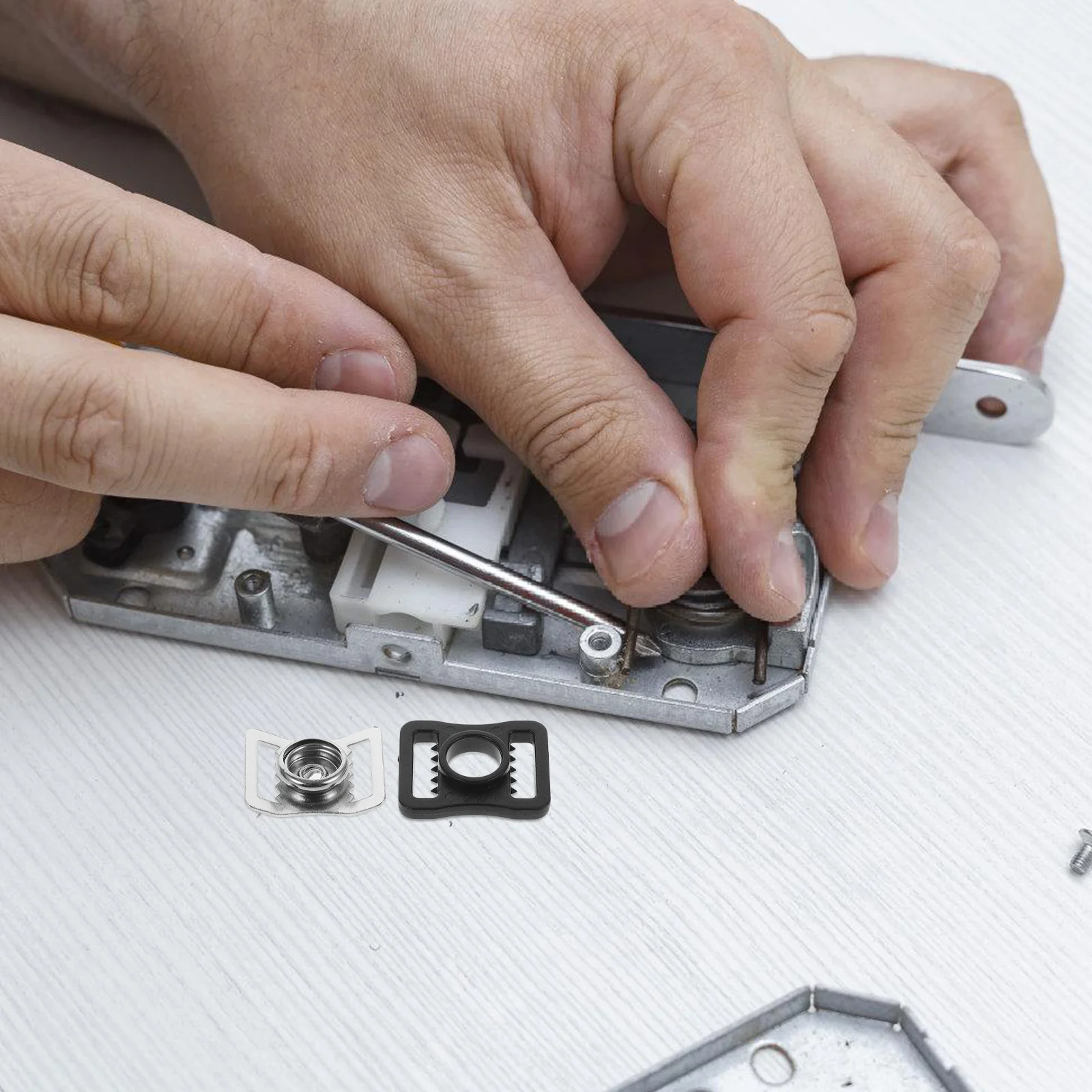 1 Box Repair Material Durable Sports Buckle Football Hockey Repair Hardware Screws Nuts Accessories Kit