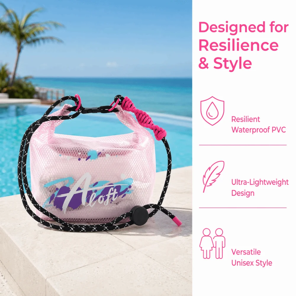 New Transparent Travel Toiletry Bag Drawstring PVC Beach Bag Waterproof Portable Cosmetic Bag Outdoor