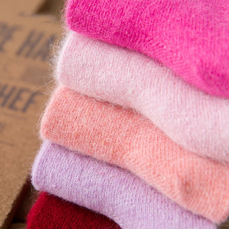 

Angola Rabbit&Merino Wool Socks Women Brand Thick Winter Socks Fashion Warm Socks Women Female Socks Big Size