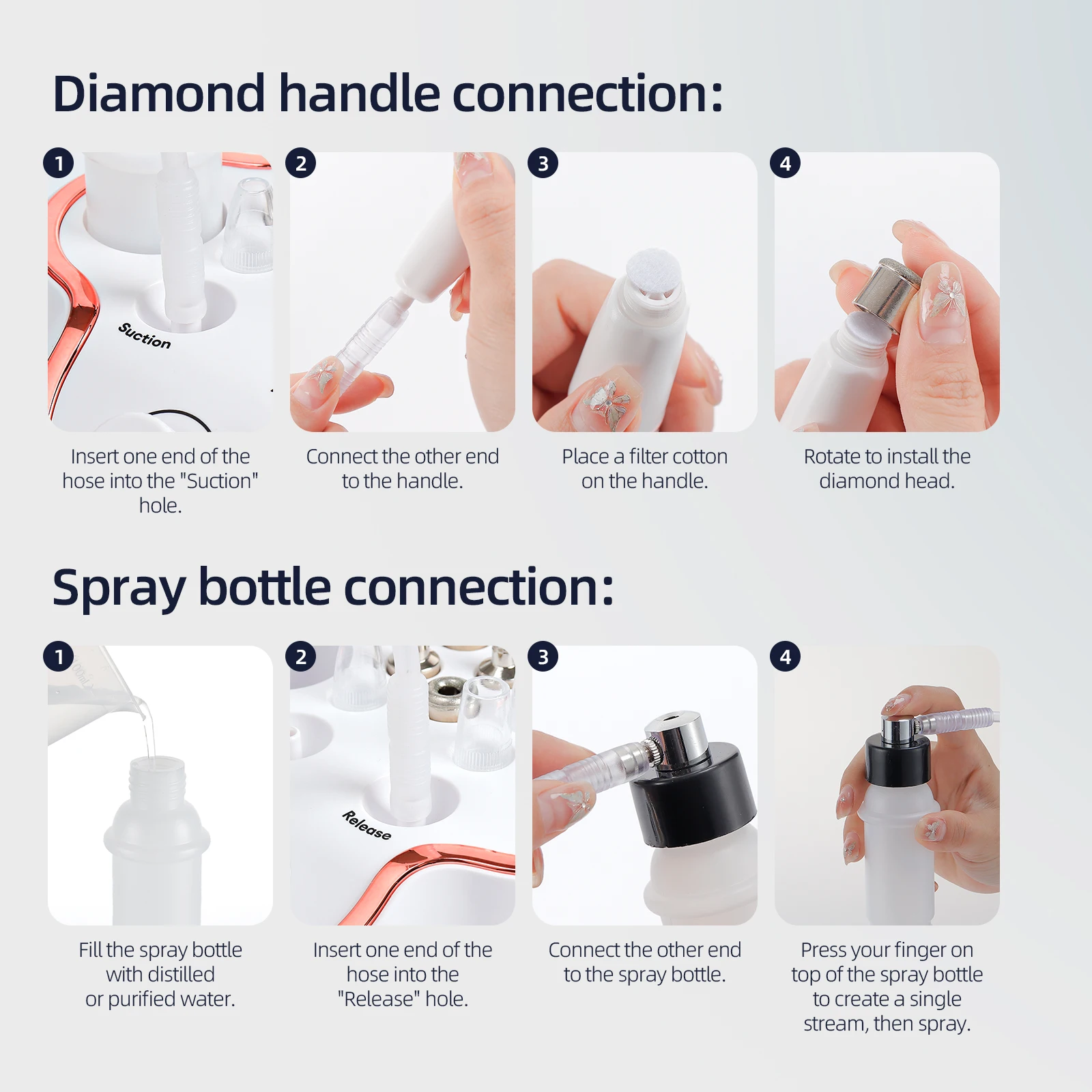 Diamond Microdermabrasion Machine For Facial Peeling Skin Care Blackhead Removel Water Spray Exfoliation Machine