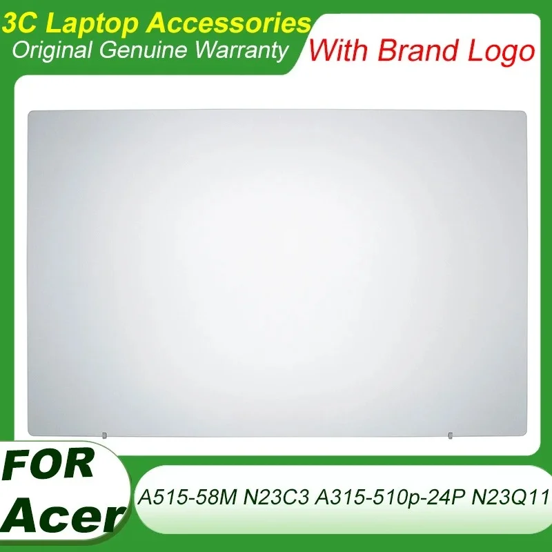Remplacement du capot arrière d'ordinateur portable pour Acer Aspire 3 A515-58M N23C3 A315-510p-24P N23Q11, couvercle arrière LCD, capot supérieur argenté AP3ZC000102