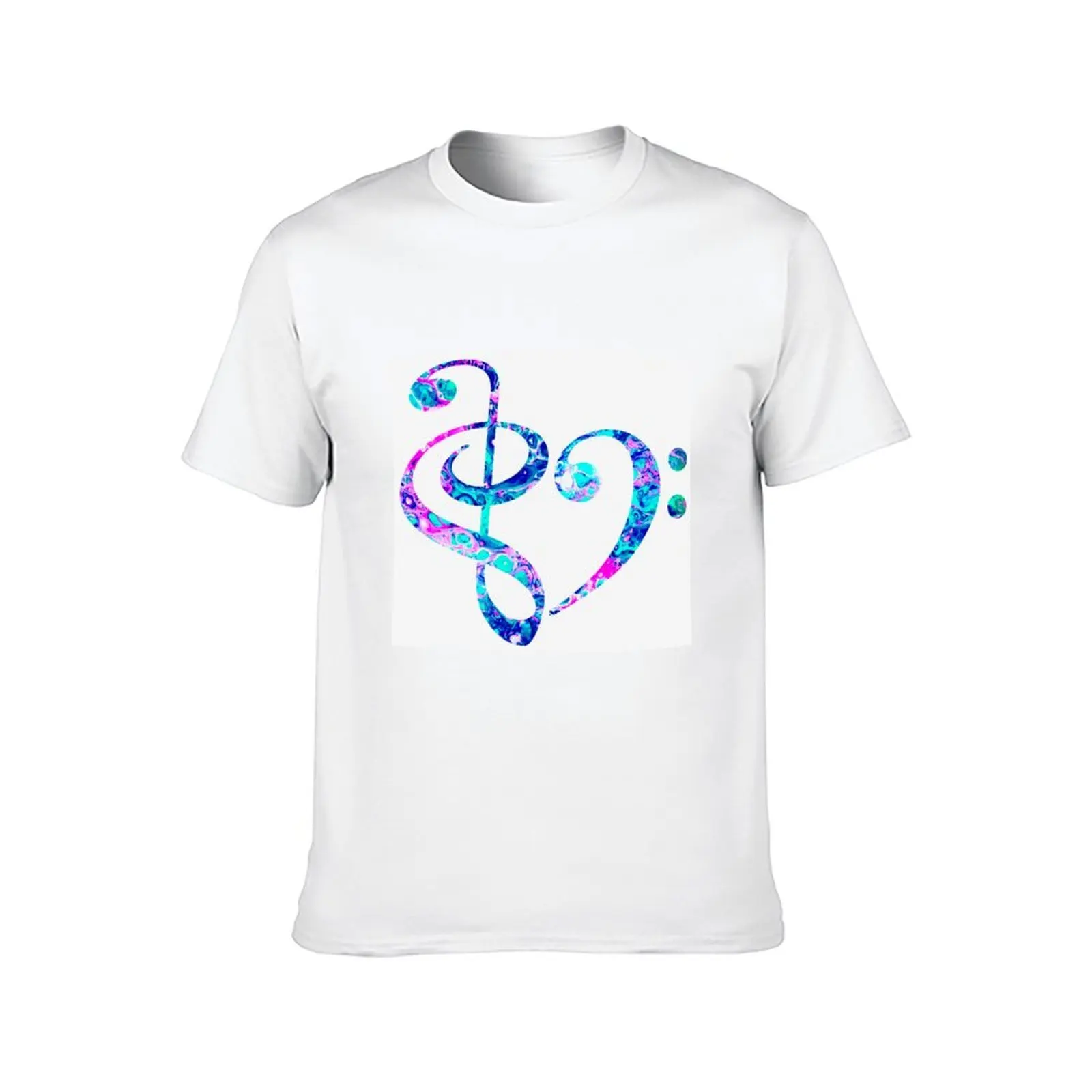 تي شيرت فاخر للموسيقى تي شيرت مطبوع تي شيرت تي شيرت قطن مخصص رجل قلب #2