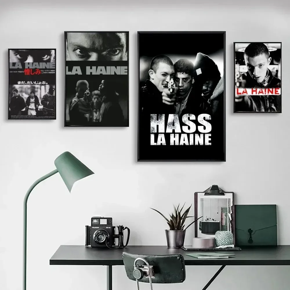 1995 La Haine Retro Movie Poster Poster Prints Bedroom Office Living Room Art Wall Painting Home Decoration Sticker