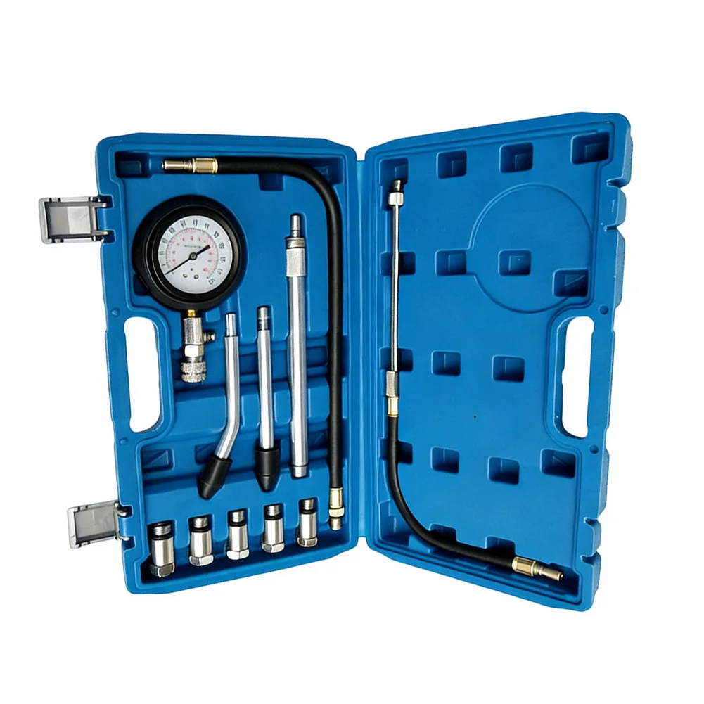 300Psi Quick Connect Engine Cylinder Compressor Pressure Gauge Meter Test Pressure Compression Tester Kit Automobiles Tools