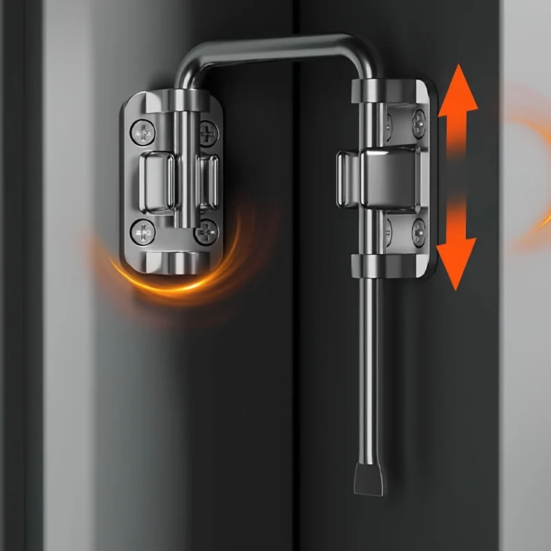 90/180 درجة سبائك الزنك قفل بمزلاج الباب ، فناء انزلاق الباب حلقة أقفال ، الأبواب العالمية الترباس ، بوابة مكافحة سرقة مشبك غلق بمشبك الأجهزة #4