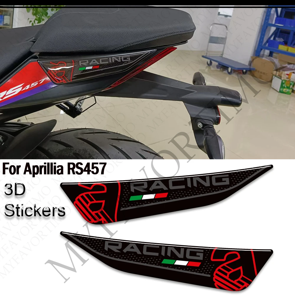 

Motorcycle Tank Pad Side Grips Gas Fuel Oil Kit Knee Fairing Fender Wheels Protector Stickers For Aprilia RS457 RS 457 2024 2025