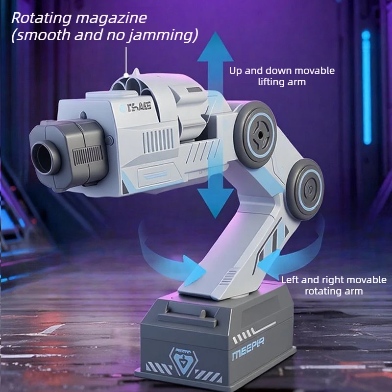 Mechanical Arm Electric Toy Gun Rechargeable Remote Control Mechanical Toys Gun Sensory Follow Toys Guns Set Adult Birthday Gift