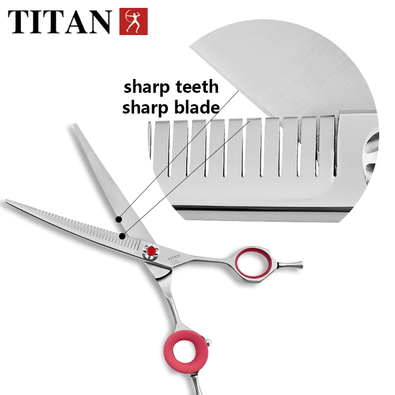 TITAN 7.0 inch professional grooming scissors pet tools dog cut machine pet grooming Scissors