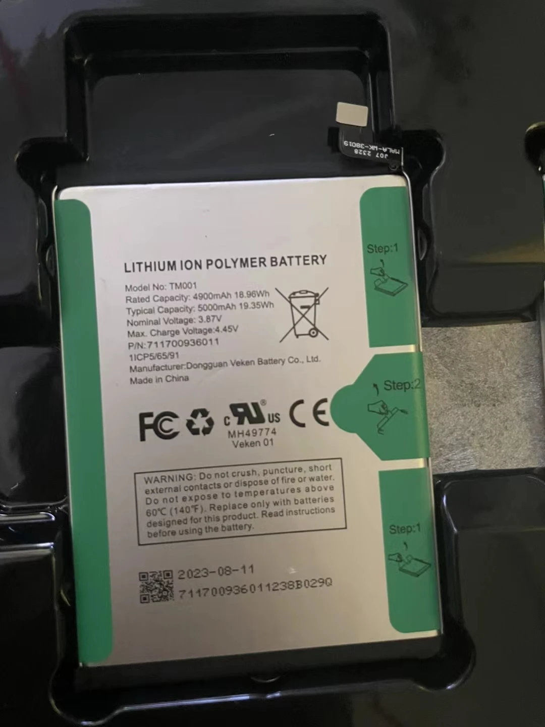 Оригинальный новый аккумулятор Spot 5000 мАч TM001 для REVVL 6 Pro/Revvl V Plus 5G
