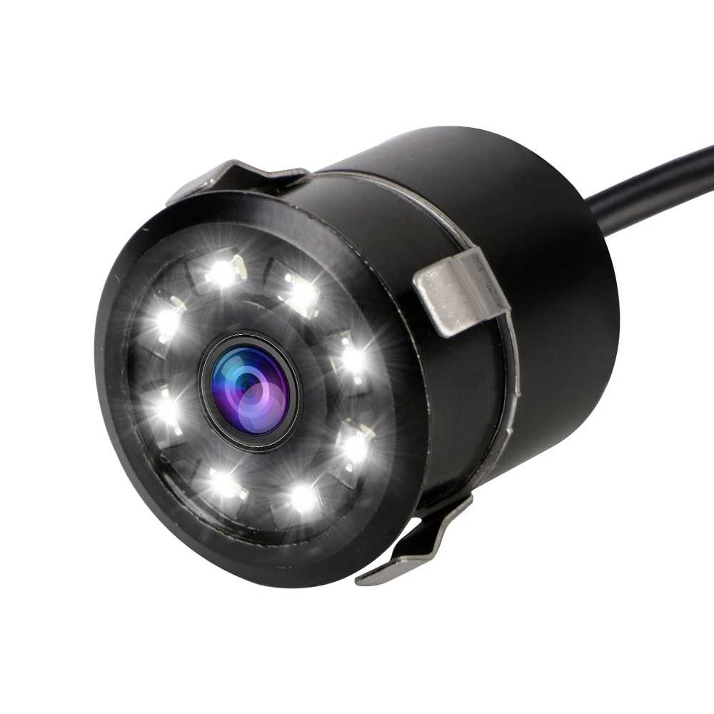 Parking Monitoring DC 12V CCD Waterproof Wide Angle Backup Camera 8 LED Reversing For Car 170° Car Rear View Camera Night Vision