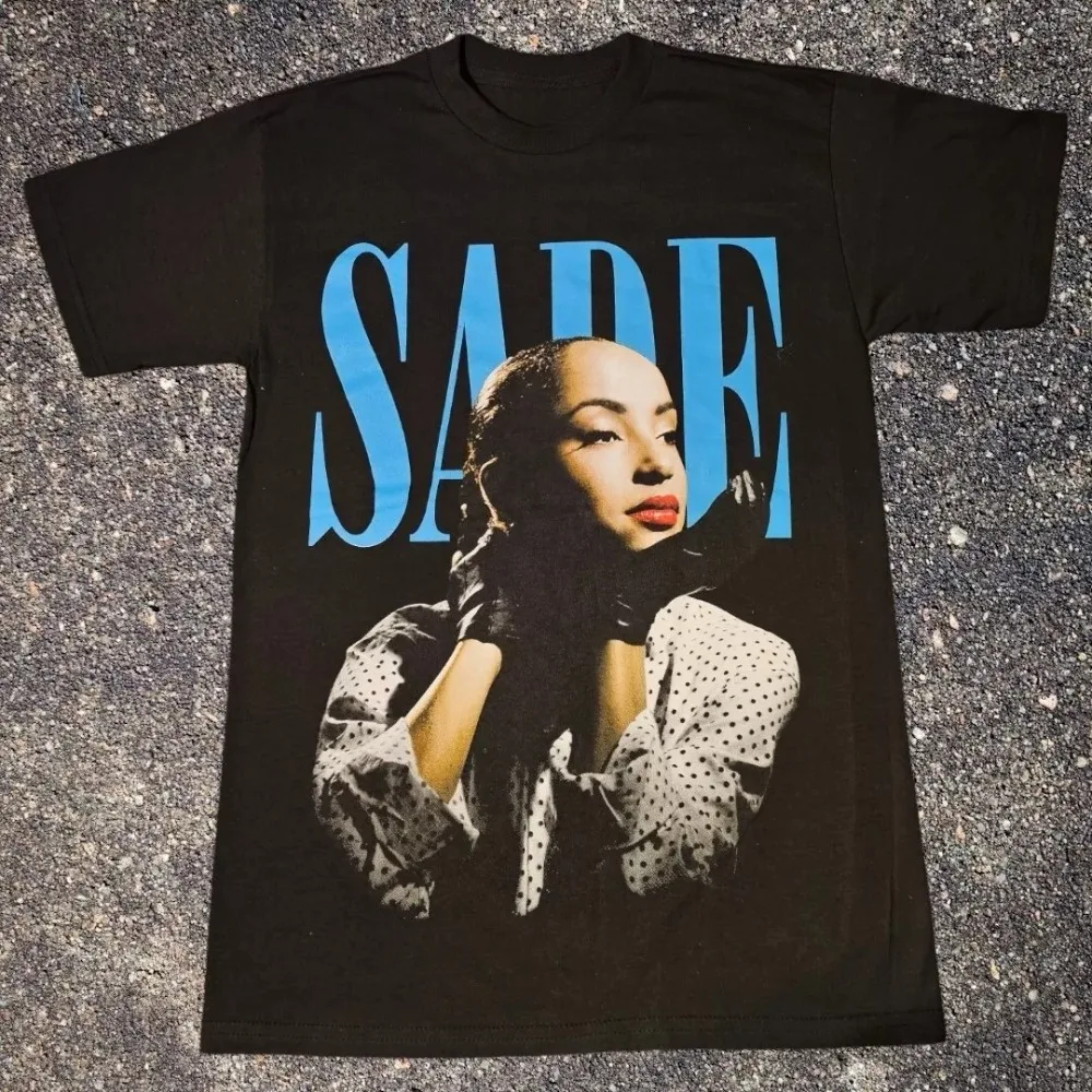 

Sade Blues Artist Graphic T-Shirt Summer New Men's Women's Cotton Top Vintage Fashion Unisex