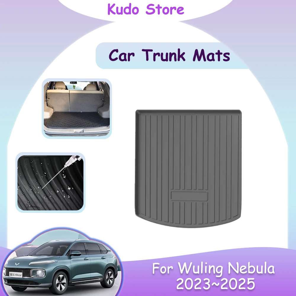 

Coverage Custom Car Trunk Mats For Wuling Nebula 2023~2025 2024 Storage Carpets Waterproof Pads Luggage Cushion Accessories.