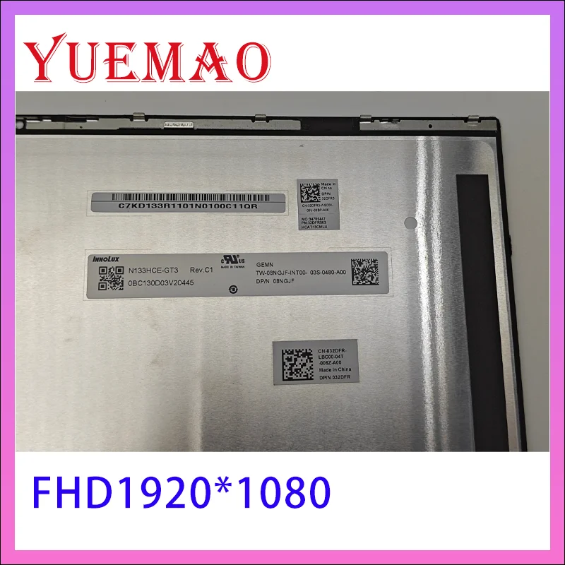 Imagem -05 - Conjunto do Digitalizador da Tela Lcd de Toque Substituição da Exposição Dell Inspiron 7300 7306 2-em1 P124g P124g001 P125g P125g002 13.3