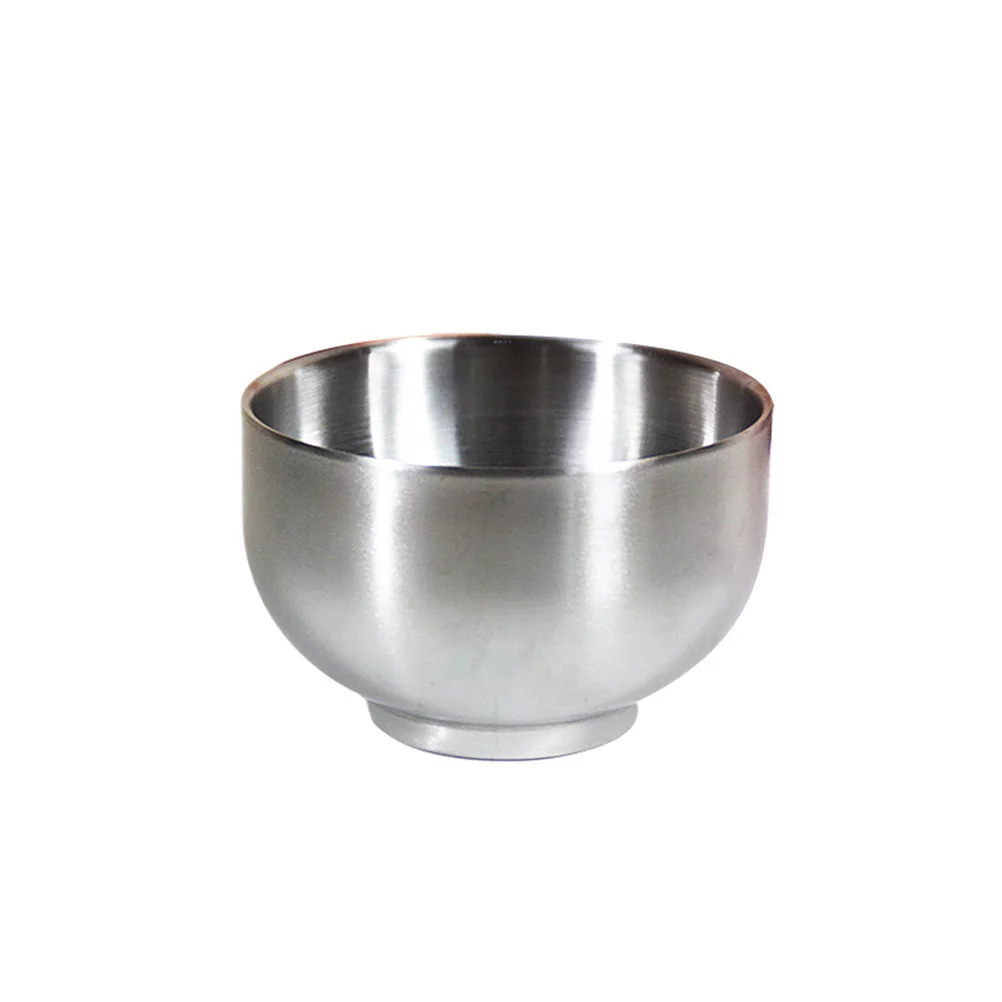 

14Cm Double Layer Anti-Scald Kids Bowl Stainless Steel Thickened Soup Snack Feeding Bowl Non-Slip Rustproof Design