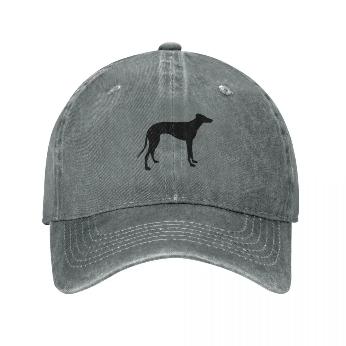 Black sighthound silhouette Baseball Cap Hat Baseball Cap Snapback Cap Thermal Visor Beach Bag Woman Men's