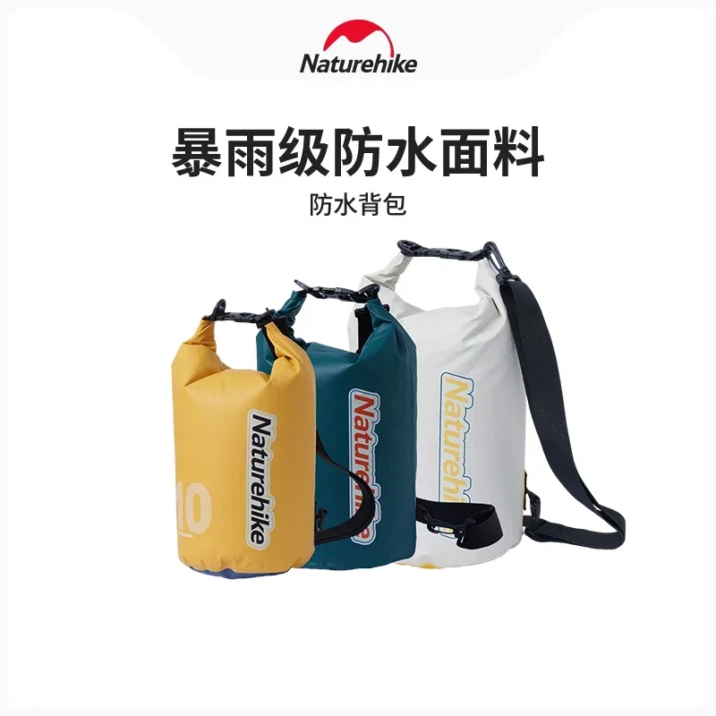 Naturehike 10L 15L 25L Waterproof Bag Dry & Wet Seperation Shoulder Bag Outdoor Swimming Streaming Upstream Rucksack