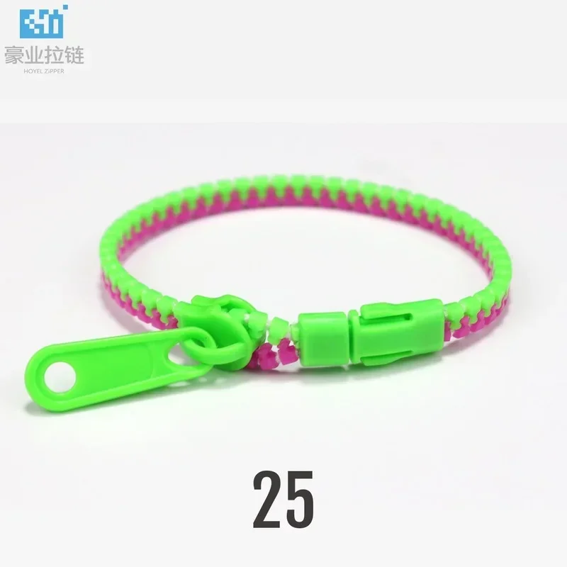 5Pcs/Set Creative Double Color Zipper Bracelet Toy Kids Focus Training Fidget Toy Children Adhd Autism Hand Sensory Toys