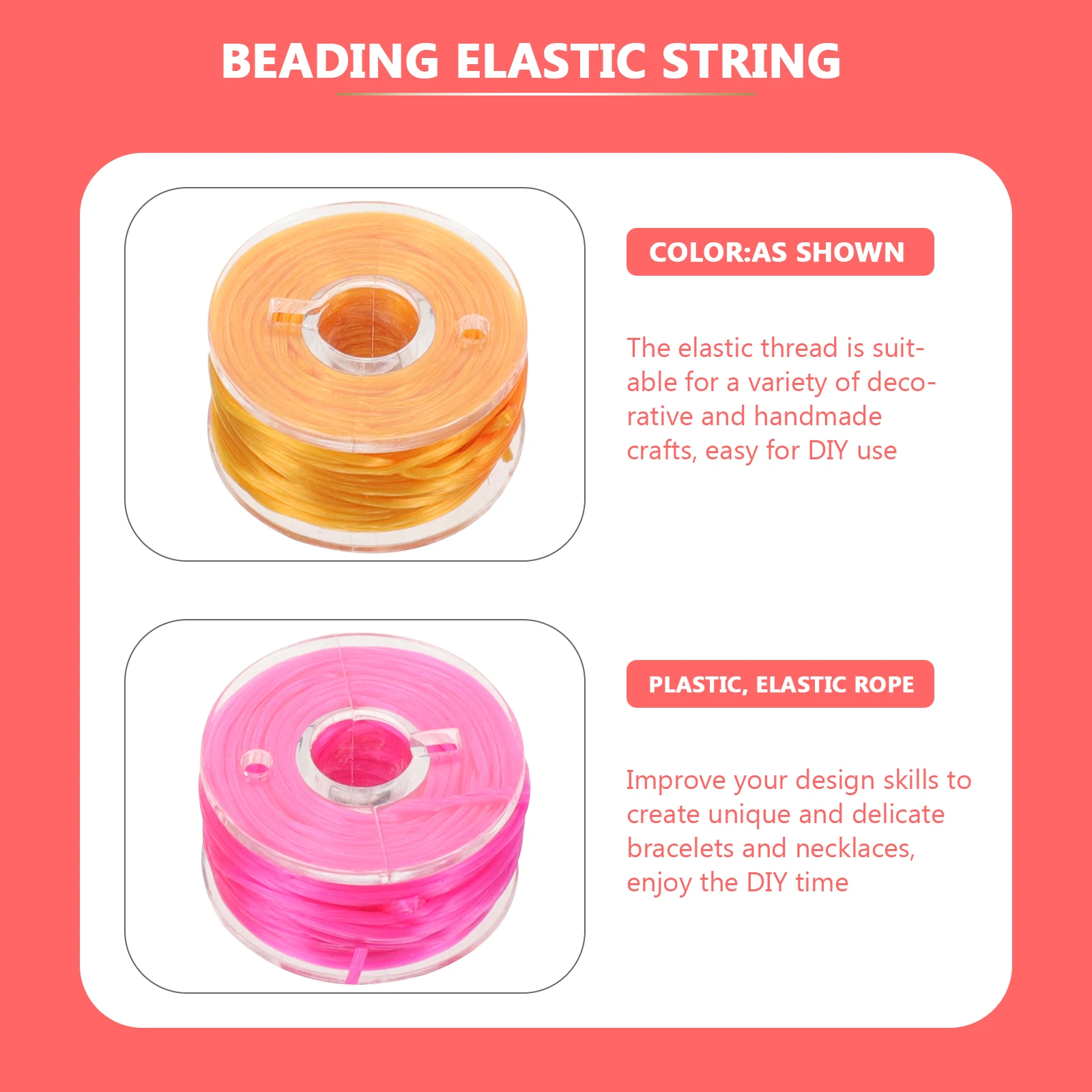 

25 Rolls Jewelry Cord Bead Bracelet Braiding Threads String Elastic Thread for Sewing Craft Cord DIY Bracelet