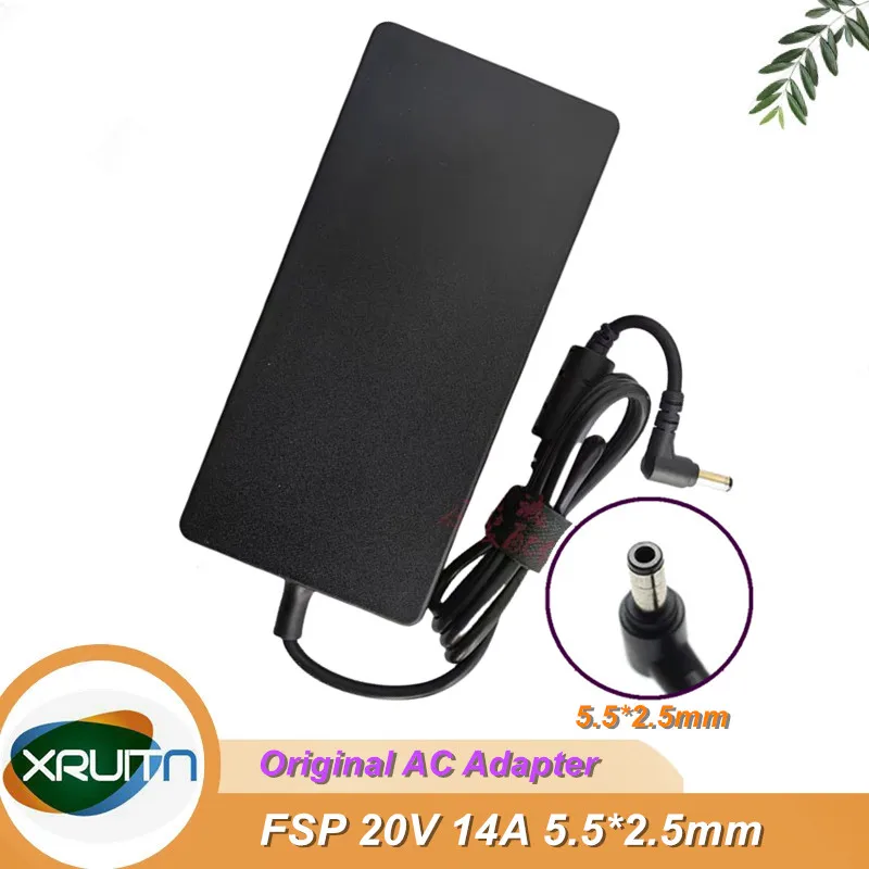 Genuine FSP FSP280-ACAN3 AC Switching Power Adapter For MECHREVO Laptop Power Supply Charger 20.0V 14.0A 280.0W 5.5x2.5mm