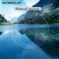 MOMOJA 1,56 1,61 lentes bifocales miran lejano y cerca sin zona ciega lentes graduadas ópticas bifocales HMC EMI fotocromáticas