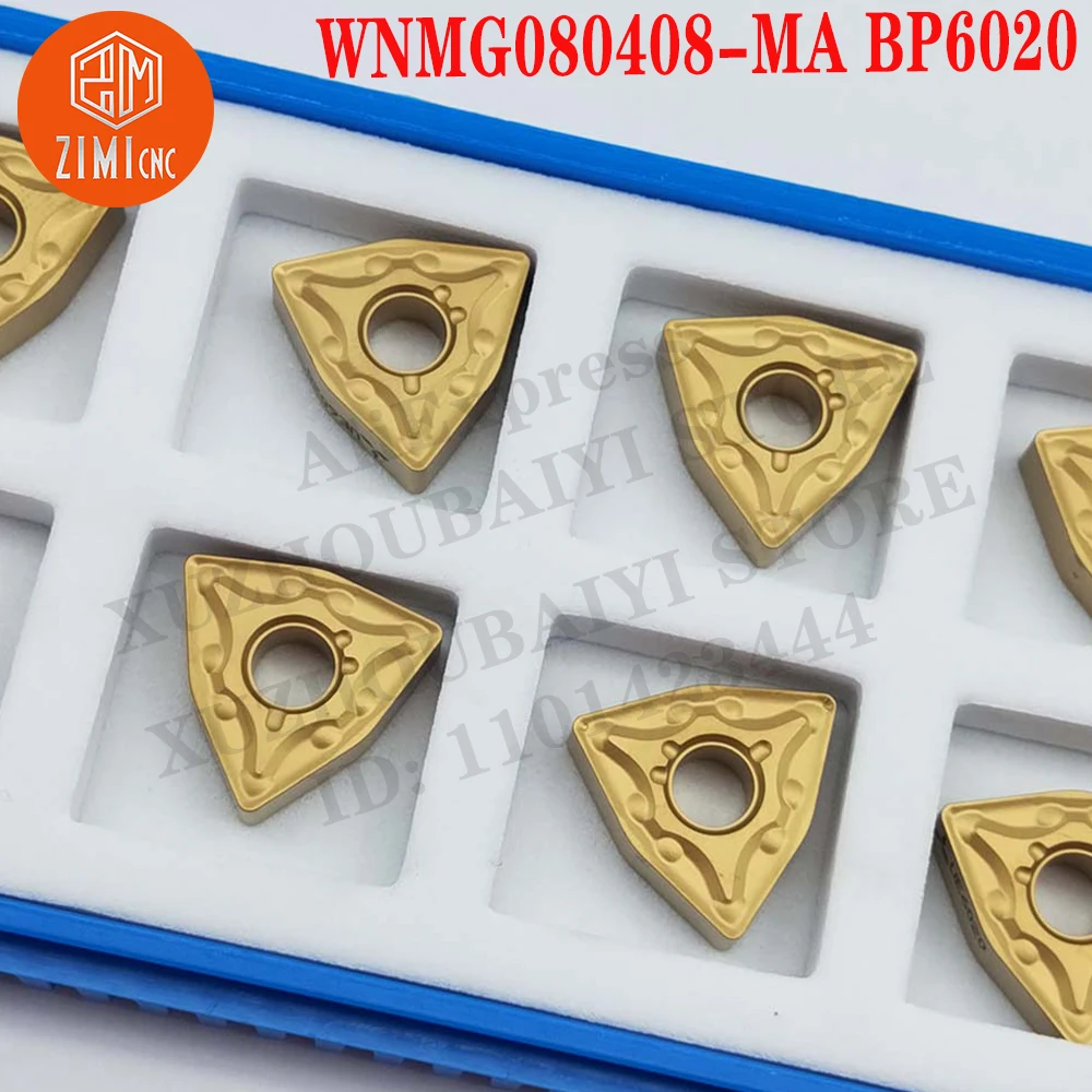 WNMG080408-MA BP6020 WNMG 080408-MA External Carbide Turning Tools Cutter Blades CNC tools cutting tools mechanical metal lathe