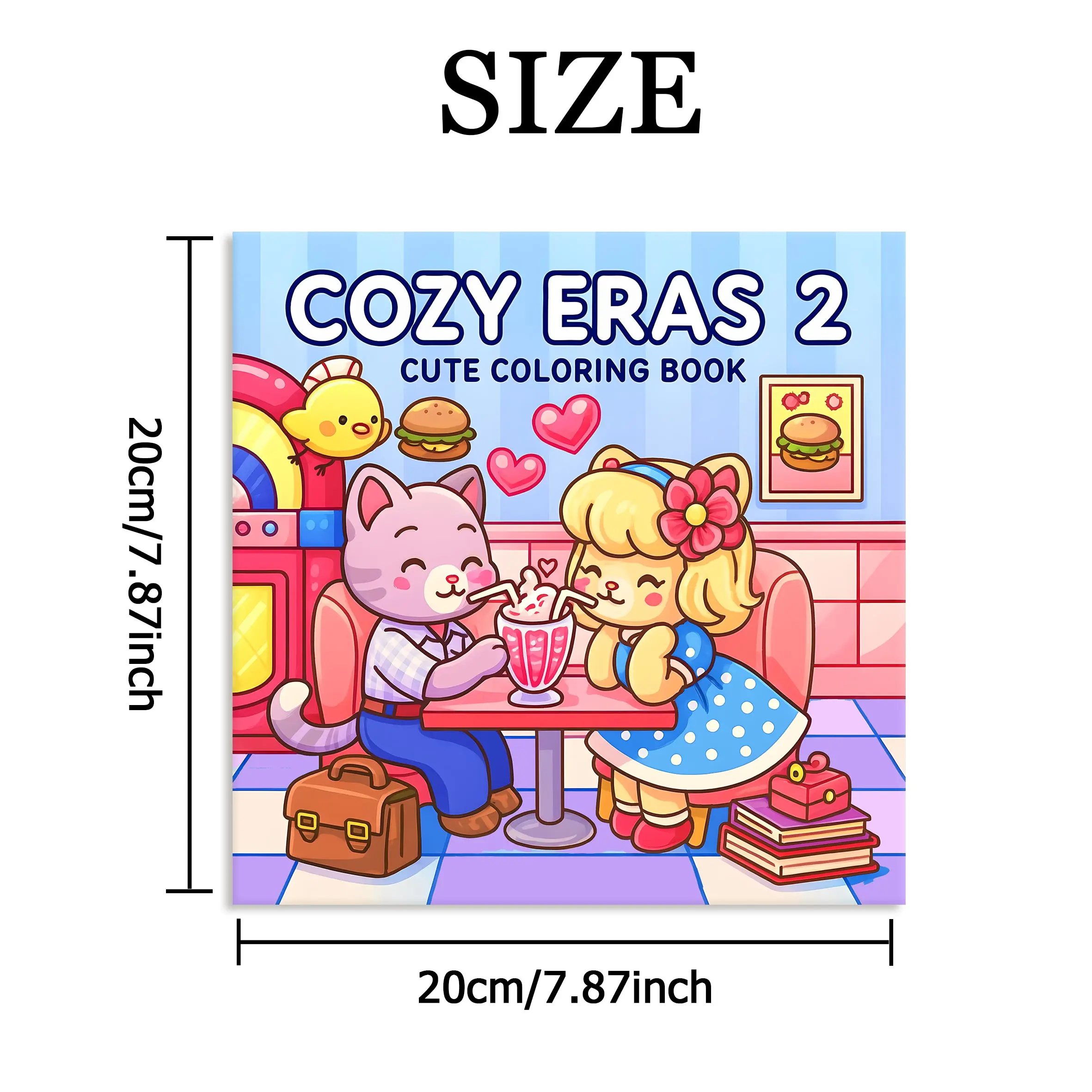 COZY ERAS 2 Bold-easy Patterns Coloring Book for Adults Cute Drawing Book Perfect Gift for Party and Birthday