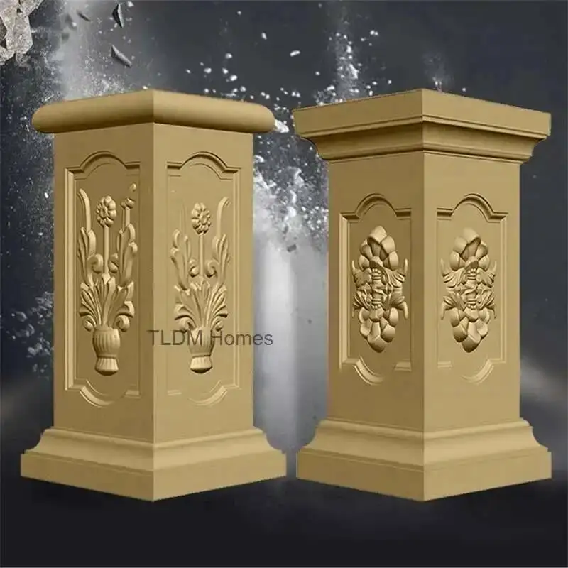 Roman Plastic Column Mold Column Pier Square Column Model Squared Pier Flower Pot Base Balcony Railing Square Pier Cement Mold