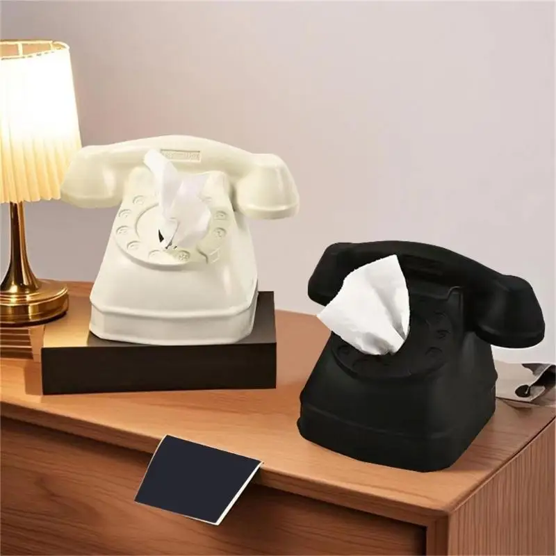 

103C Portable PVC Telephone Tissue Box for Modern Home and Office Decoration