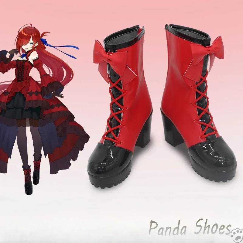 Anime Riviere and The Land of Prayer Cosplay Shoes Riviere Cos Boots Cosplay Costume Prop Shoes for Halloween Party