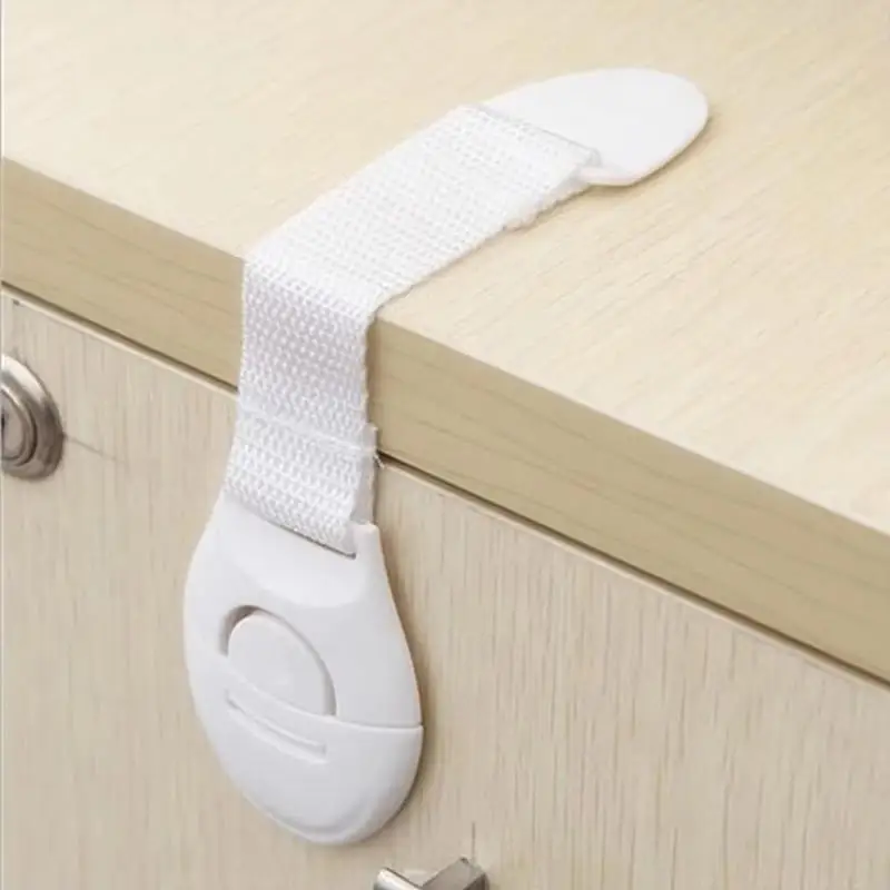5/10Pcs Baby Safety Latch Drawer Webbing Safety Lock Multifunctional Protection Cloth Belt Lock Drawer Lock Cabinet Door Locks