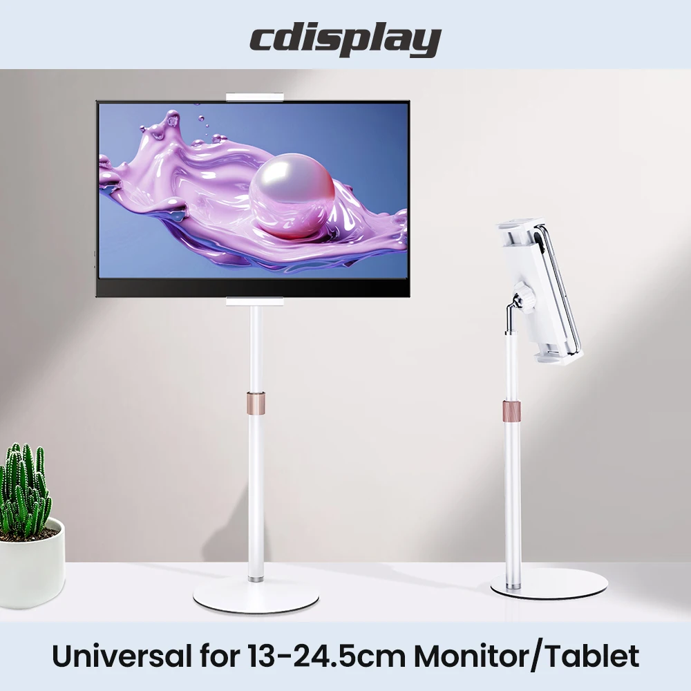 Cdisplay-soporte portátil para Monitor de escritorio, altura ajustable, para teléfono, tableta, 4,7-17,3 pulgadas