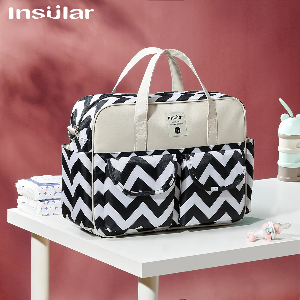 Fashion Print Diaper Bag Baby Organizer Large Capacity Baby Nappy Bags for Mom Multifunction Travel Stroller Bag Baby Stuff